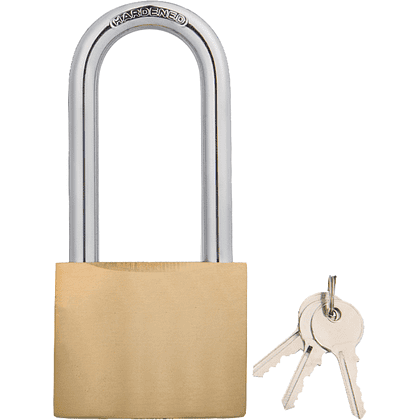 Замок навесной Deli YS EDL508506 60 мм, автомат, 3 ключа, защита от влаги