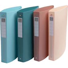 Папка на кольцах "Skandi", 4 кольца, ассорти