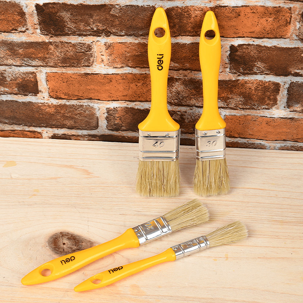 Кисть малярная Deli YS EDL509131, плоская, 12 мм, смешанная щетина - 3