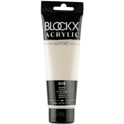Краски акриловые "Blockx", 015 слоновая кость, 120 мл