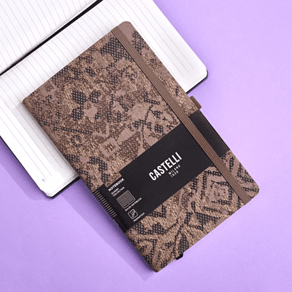 Блокнот "Shabby brown texture", А5, 96 листов, линейка, коричневый - 5