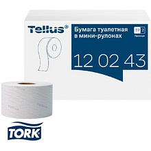 Бумага туалетная Tellus Премиум TP2, в мини-рулонах, 170 м, 2 слоя