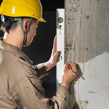 Уровень строительный Deli YS EDL700600B, 600 мм, магнит, алюминиевый сплав - 3