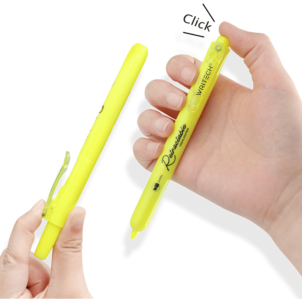 Маркер текстовый автоматический "Retractable", фиолетовый - 5