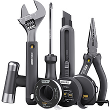 Набор ручного инструмента Deli "HT0008", 8 предметов, черный