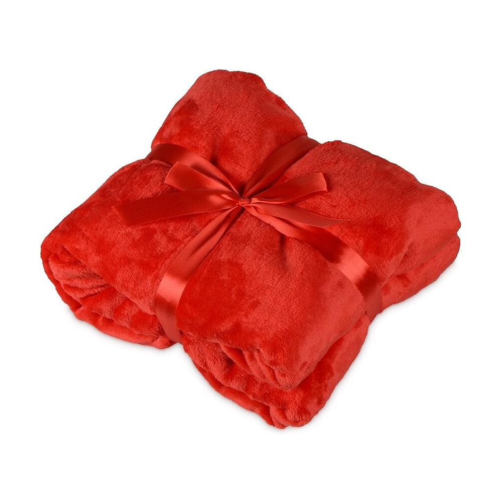 Плед "Fancy", 125х150 см, полиэстер, красный