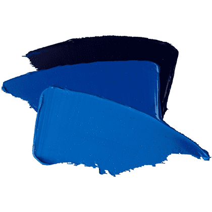 Краски масляные "Ладога", 500 голубой ФЦ, 46 мл, туба - 3