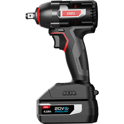 Аккумуляторный гайковерт Deli RS EDE231, 20 В, 500 Нм, 2 АКБ, 4 Ач, З/У 2А, коробка - 3