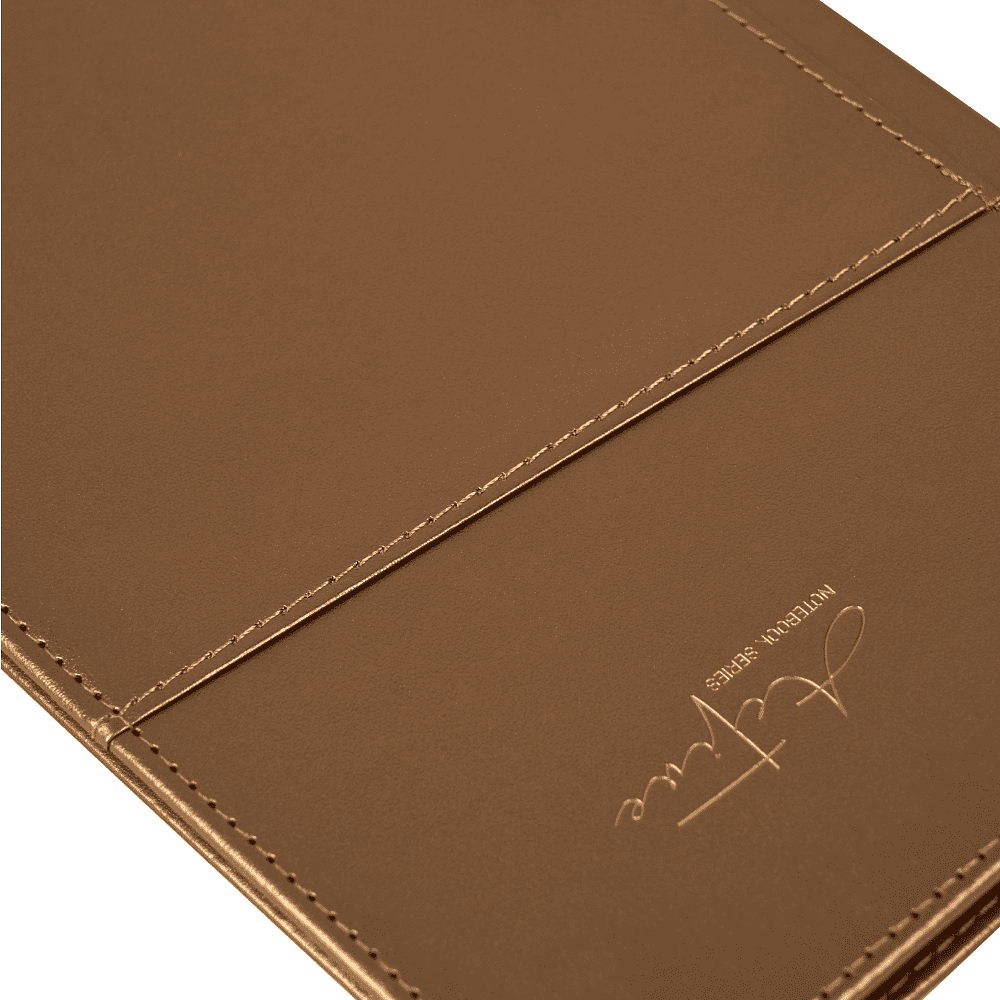 Блокнот "3223-10", А5, 80 листов, линейка, темно-коричневый - 3