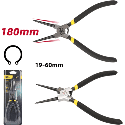 Съемник стопорных колец Deli YS EDL104007, 180 мм, прямые - 2