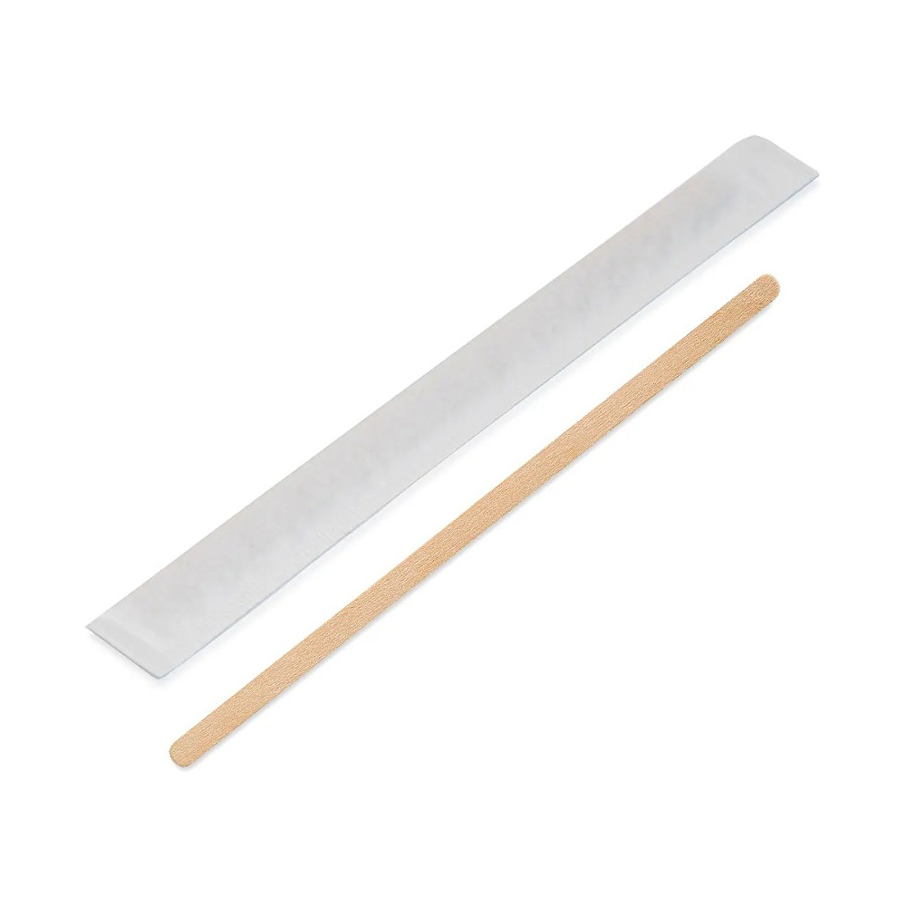 Размешиватель деревянный, 17,8 см, в индивидуальной упаковке, 250 шт/упак - 2