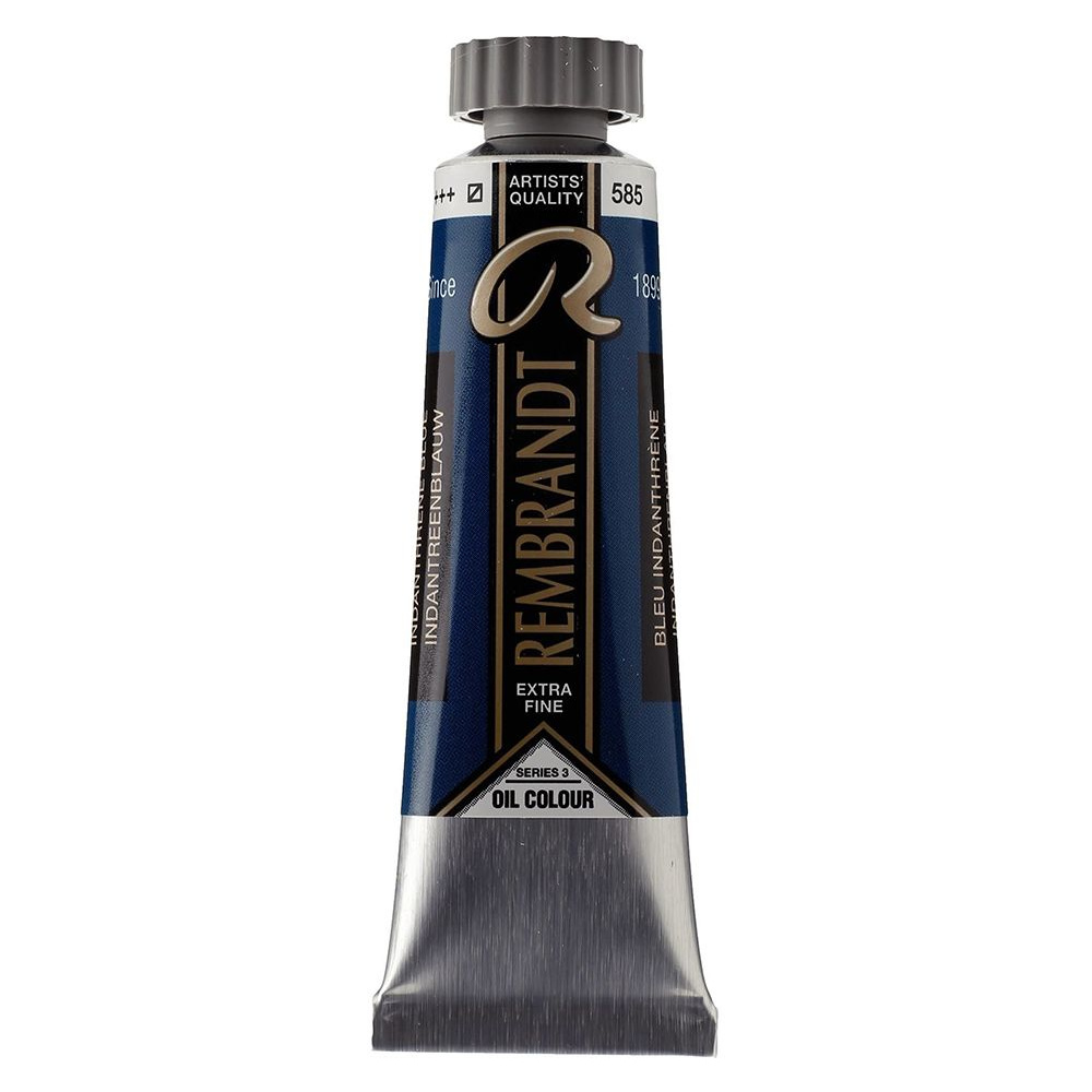Краски масляные "Rembrandt", 585 индантреновый синий, 15 мл, туба