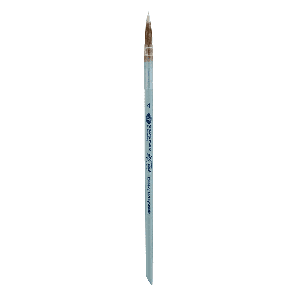 Кисть "Белые ночи", круглая, на короткой ручке, №4