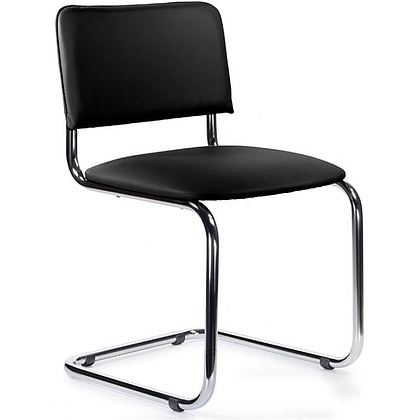 Стул для посетителей EVERPROF Сильвия экокожа Pegasso black, черный