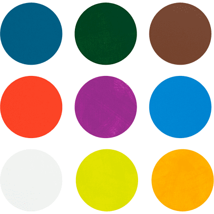 Краска акриловая матовая "Декола тропики", набор 9 цветов, 20 мл, банки - 2