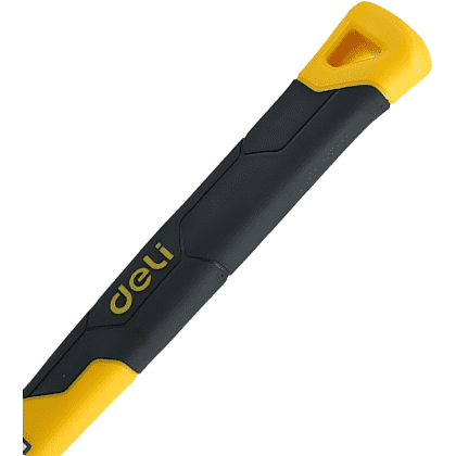 Киянка резиновая Deli YS EDL5816, 0.450 кг, фибергласовая рукоятка, черно-белая - 2