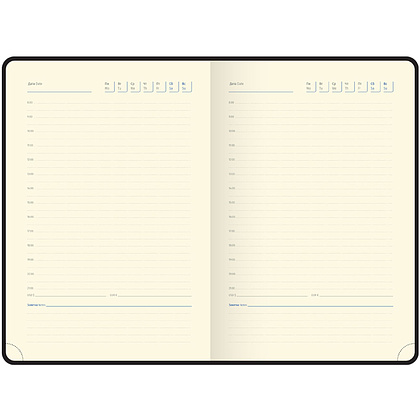 Ежедневник недатированный "Silver Pristine", А5, 320 страниц, синий - 7
