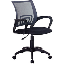 Кресло для персонала Бюрократ "CH-695NLT", ткань, пластик, темно-серый, черный
