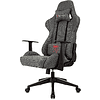 Кресло игровое Бюрократ Zombie Neo, ткань, серый - 3