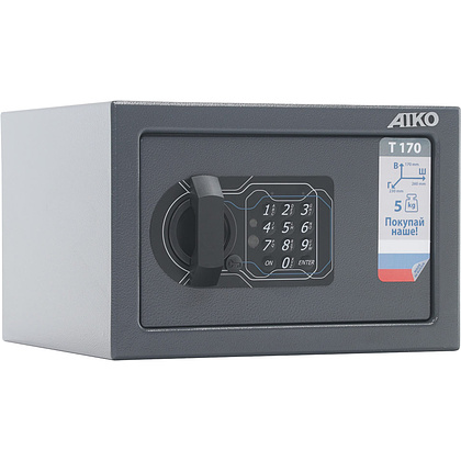 Мебельный сейф AIKO Т-170 EL, 170x260x230 мм - 2