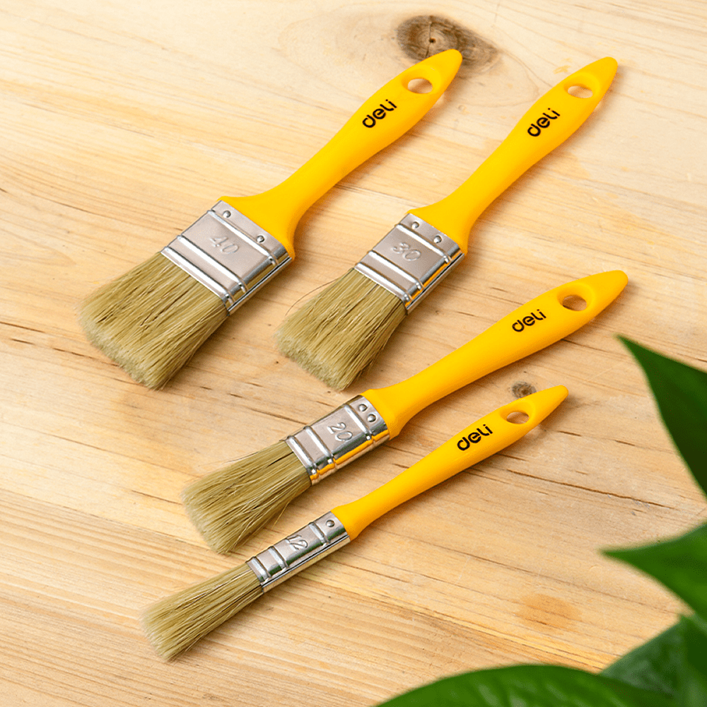 Кисть малярная Deli YS EDL509138 , плоская, 3.5"-90 мм, смешанная щетина - 4