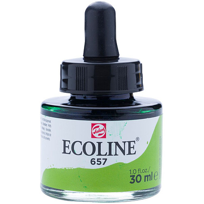 Жидкая акварель "ECOLINE", 657 зелёная бронза, 30 мл