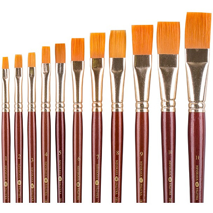 Кисть "Decola", синтетика, плоская, №1 - 4