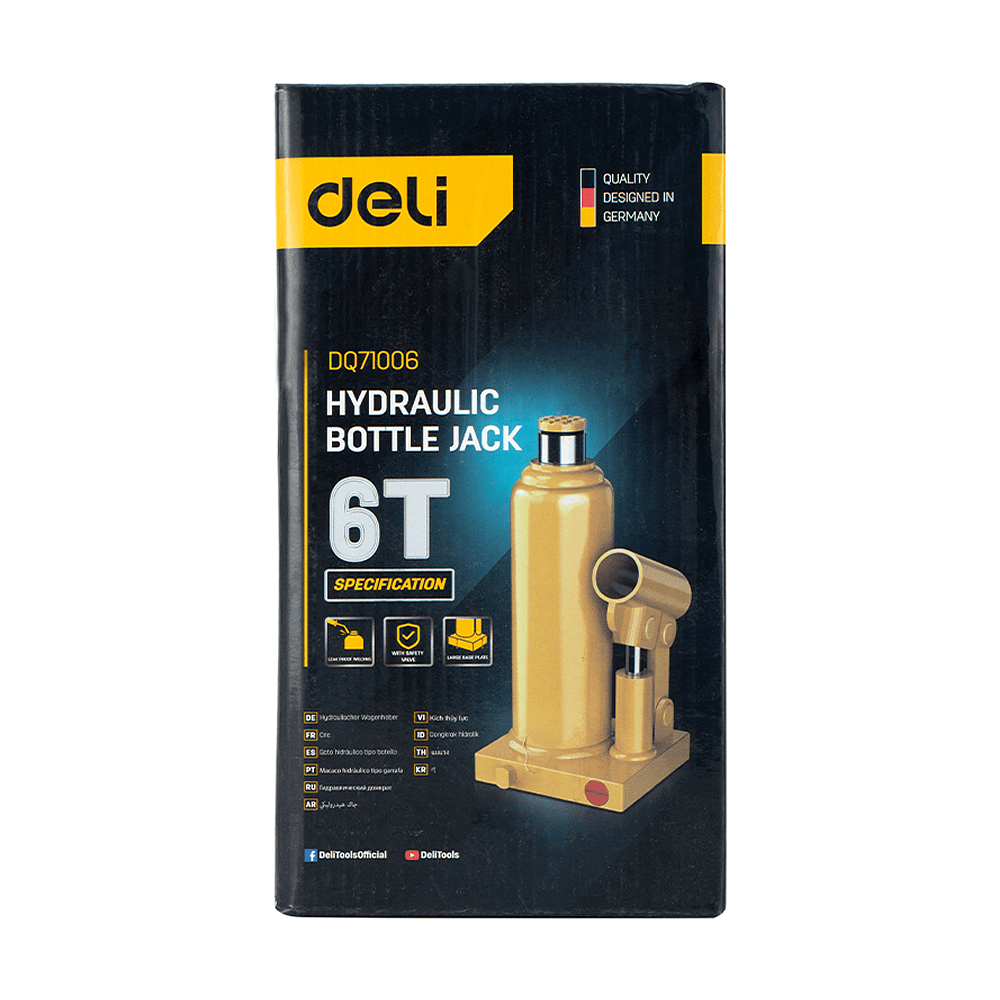 Домкрат бутылочный Deli YS EDQ71006, 6 т - 3