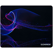 Коврик для мыши "Neon Wave", 250х200х2 мм, ткань, черный