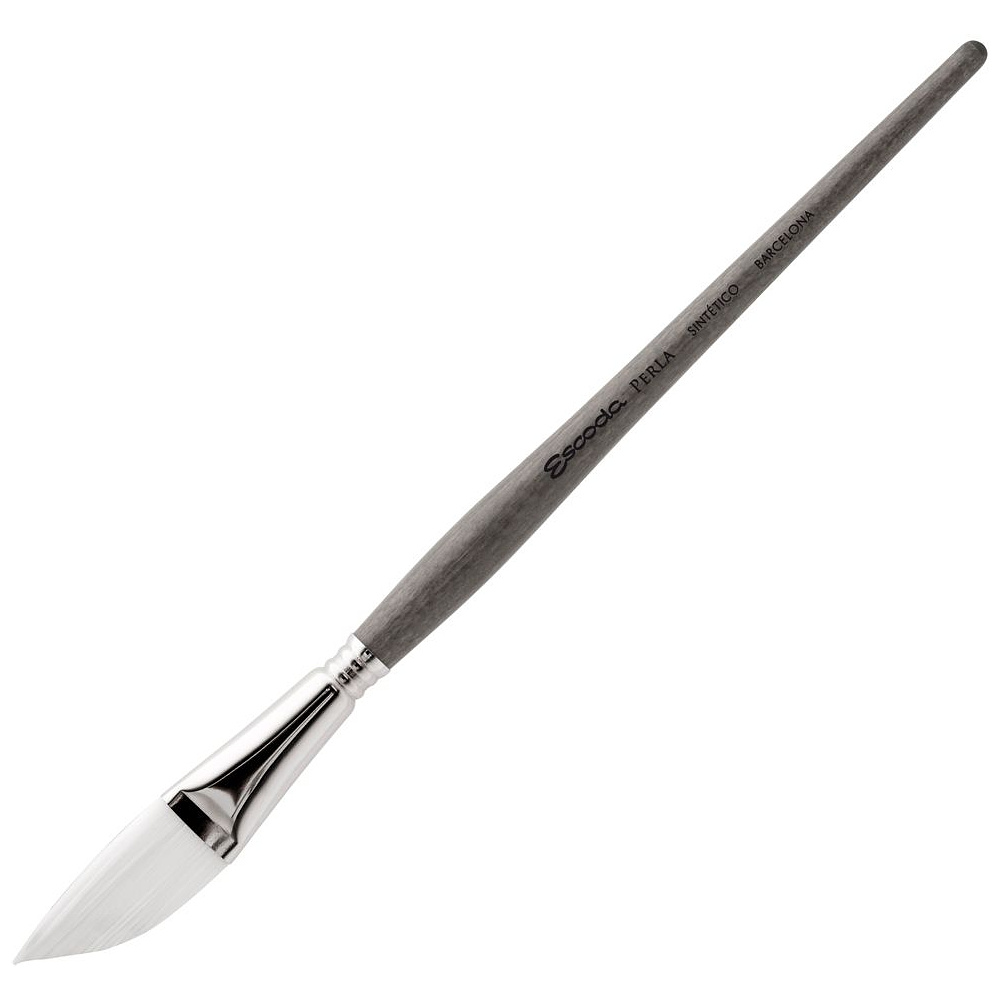 Кисть "Escoda Perla 1436", синтетика белая, даггер лайнер, №1/4