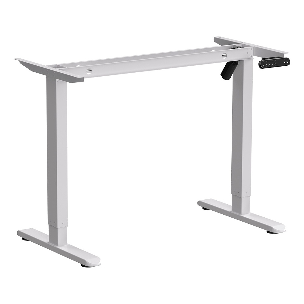 Стол с электроприводом WellDesk Basic 1200x675х18 белый/дуб стирлинг (9191460+9197777) - 2