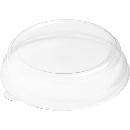 Крышка пластиковая для контейнера, d 128/154(150)×38, купольная, 45 шт/упак