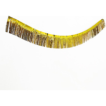 Гирлянда "Дождик", 2 м, ПВХ, с липкой лентой, золотой