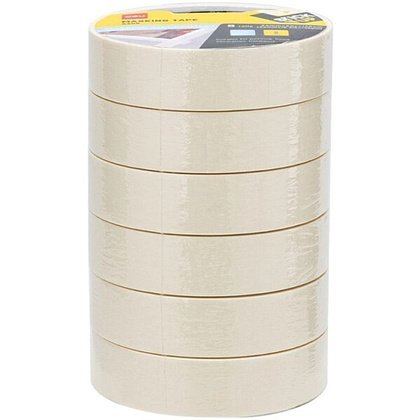 Клейкая лента малярная Deli EA405/6, 24 мм х 18,2 м, 145 мкм, 6 шт./упак