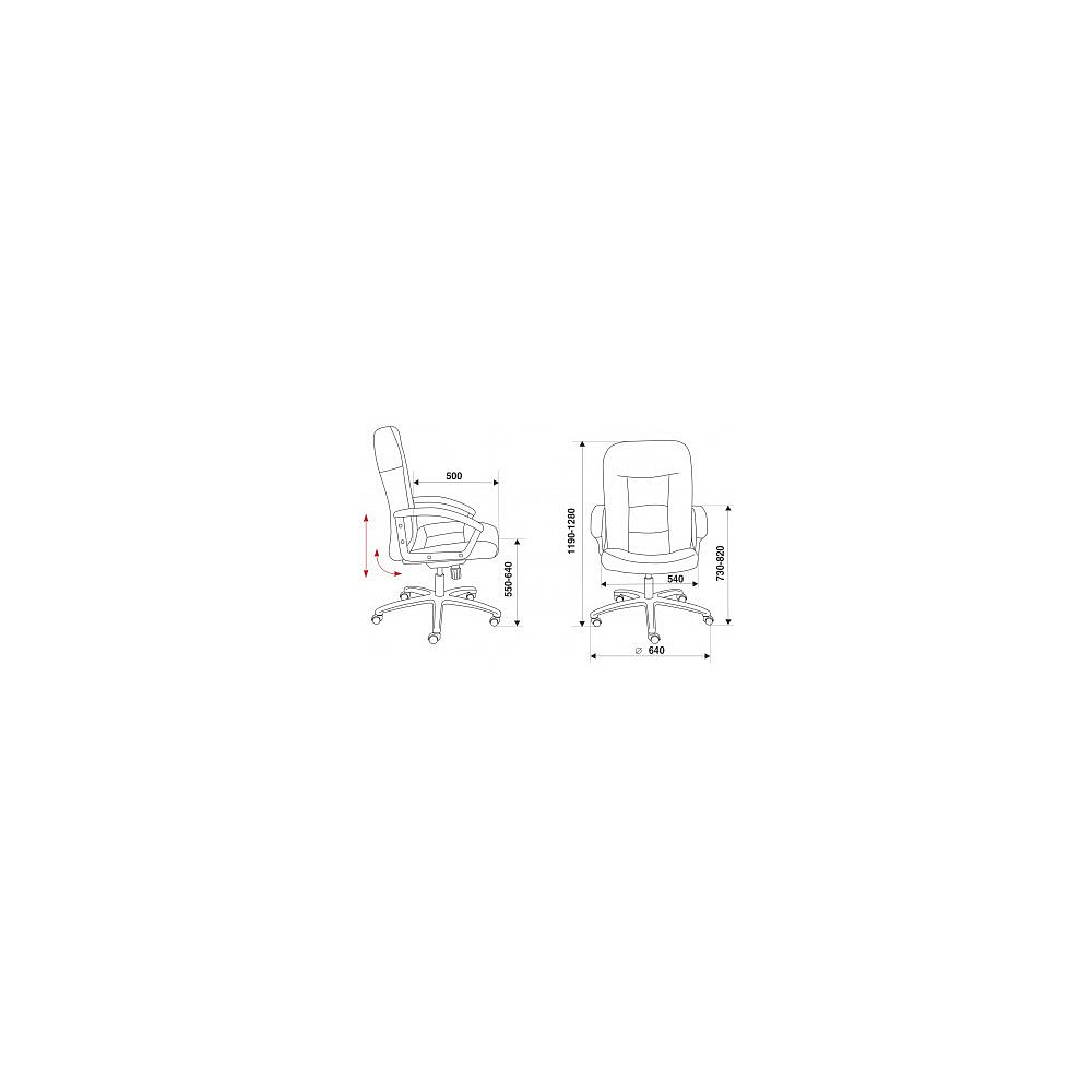 Кресло для руководителя "Бюрократ T-9908AXSN-AB", кожа, хром, черный - 6