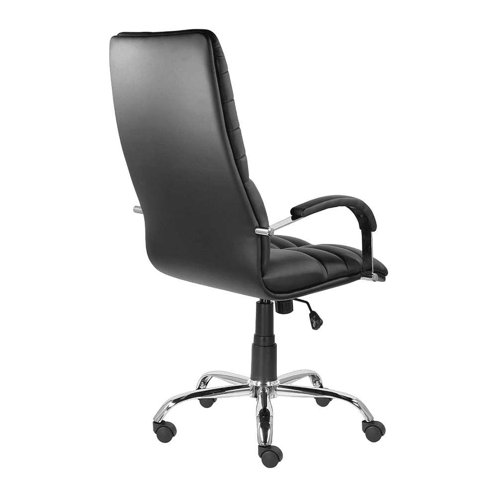 Кресло для руководителя "UTFC Гелакси В", хром, натуральная кожа  - 3
