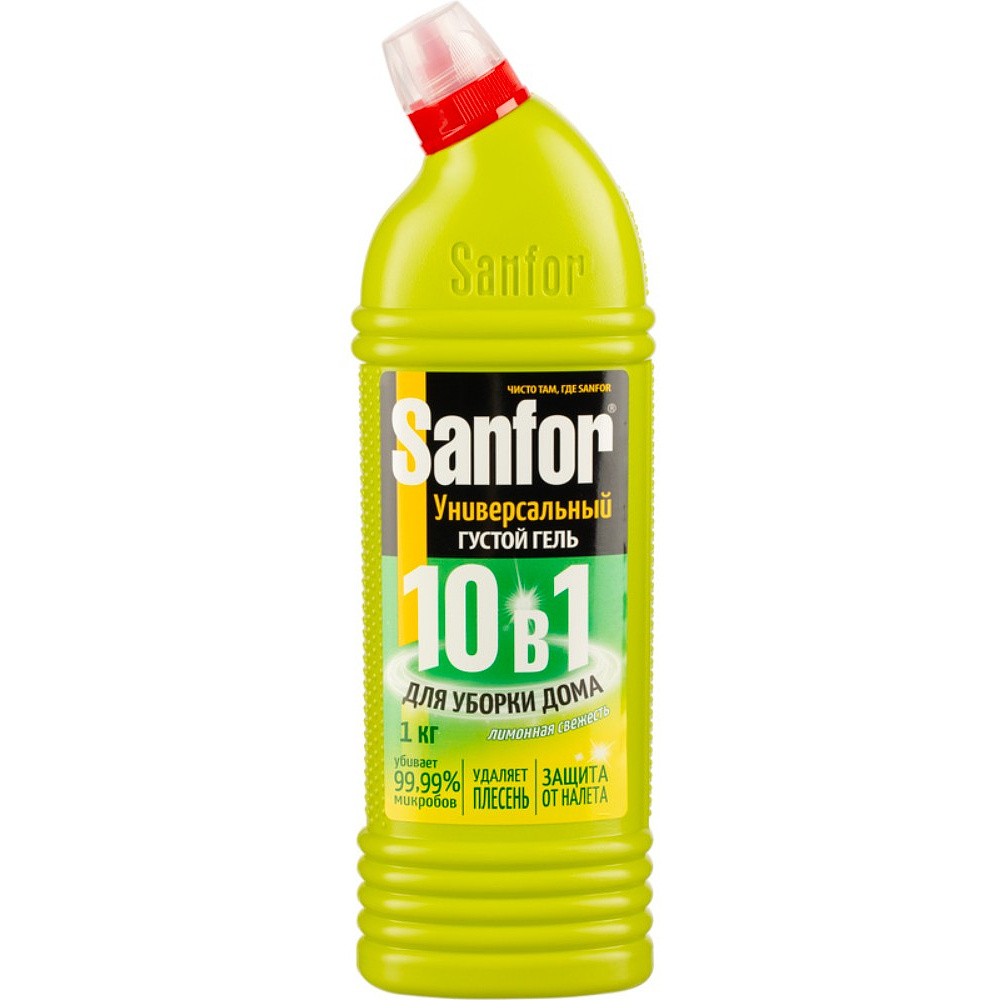 Средство чистящее для сантехники "Sanfor Универсал Лимонная свежесть", 1000 мл