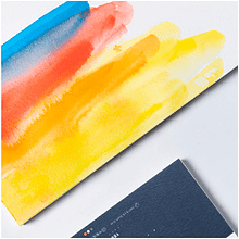 Блок-склейка бумаги для акварели "Himi Fabriano", 13,5x19,5 см, 300 г/м2, 20 листов