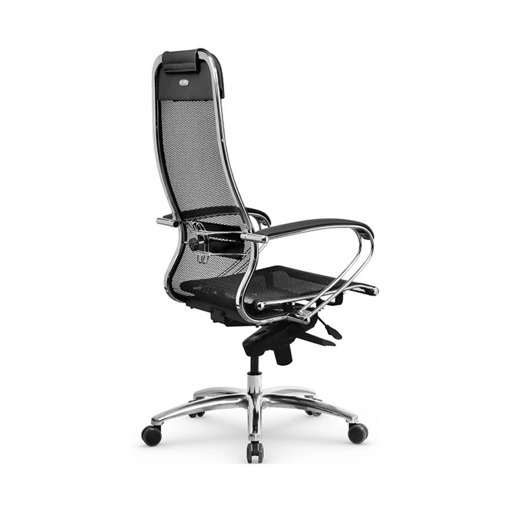 Кресло для руководителя "Metta Samurai S-1.04 Black", экокожа, сетка, металл, черный - 2