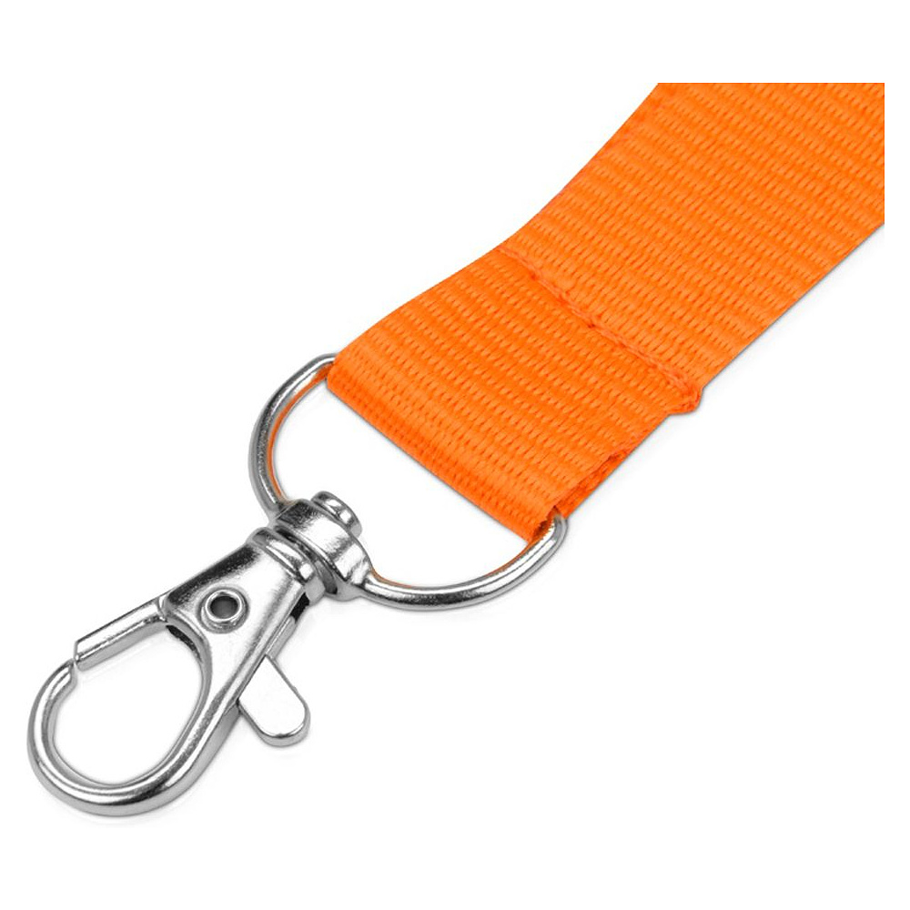 Тесьма с карабином для бейджа "8391", 900x20 мм, оранжевый - 2