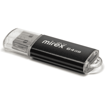 USB Flash накопитель 3.0 64 Gb UNIT BLACK, металл - 3