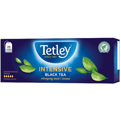 Чай "Tetley" Intensive Black, 25 пакетиков x2 г, черный