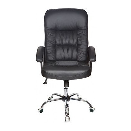 Кресло для руководителя "Бюрократ T-9908AXSN-AB", кожа, хром, черный - 2