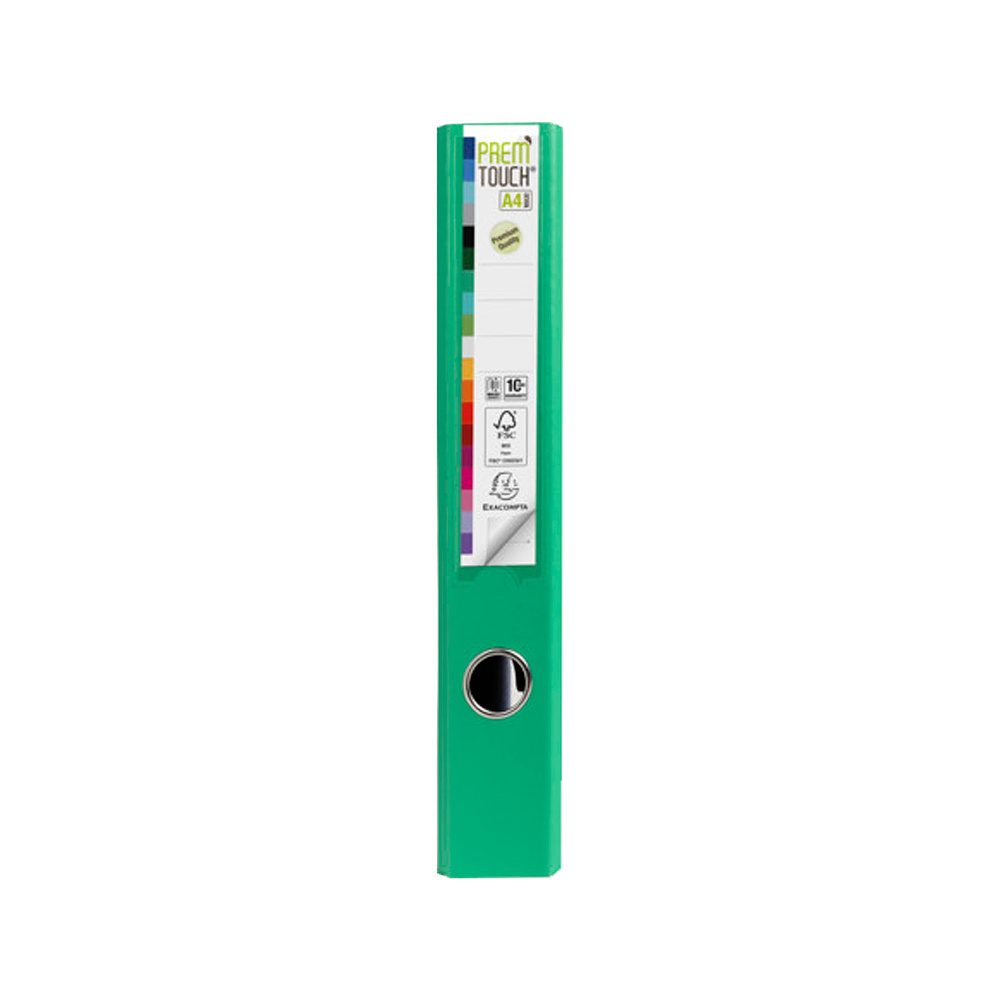 Папка-регистратор "Exacompta", A4, 50 мм, ПВХ, зеленый - 4