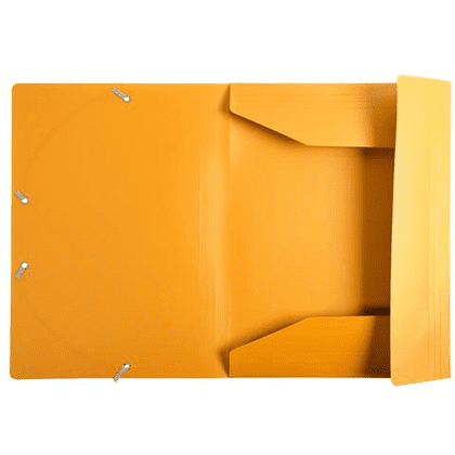 Папка на резинках "Exacompta", A4, 15 мм, полипропилен, желтый - 2