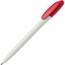 Ручка шариковая автоматическая "Bay MATT BC", 1,0 мм, белый, красный, стерж. синий