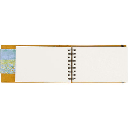 Скетчбук для акварели "Claude Monet - Field of Yellow Irises", 9х14 см, 300 г/м2, 20 листов, шафраново-желтый - 4