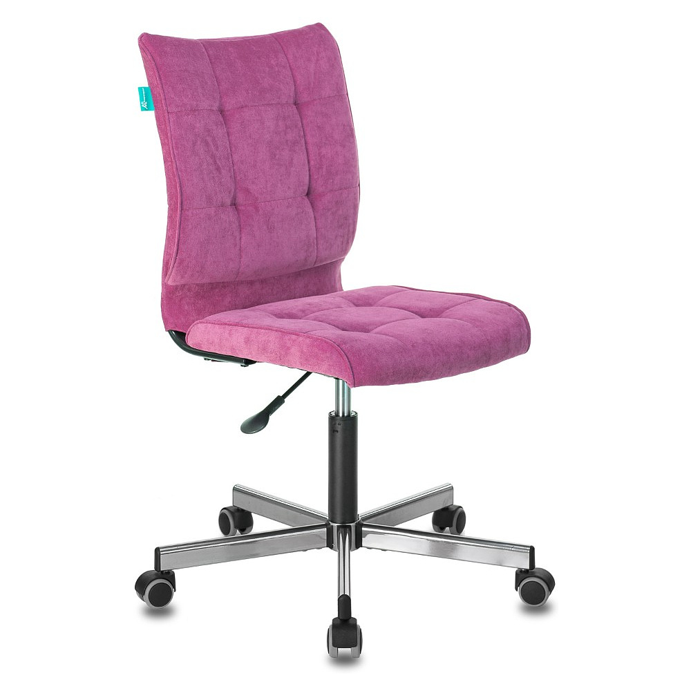 Кресло для персонала "Бюрократ СH-330M/LT", ткань, металл, малиновый