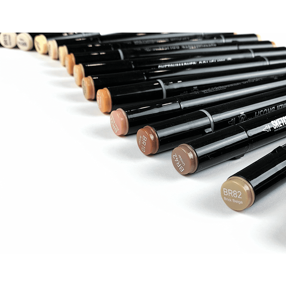 Маркер перманентный двусторонний "Sketchmarker Brush", B73 небесный - 3