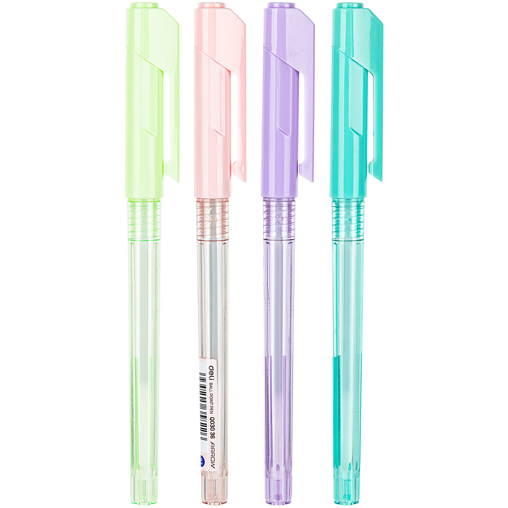 Набор ручек шариковых "Arrow" 0,7 мм., пласт., ассорти, стерж. синий, 4 шт